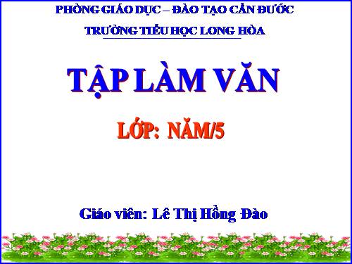 Tuần 15. Luyện tập tả người (Tả hoạt động)