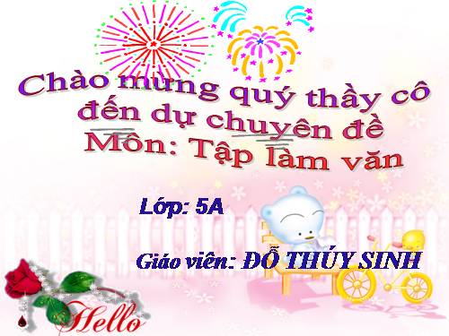 Tuần 12. Cấu tạo của bài văn tả người