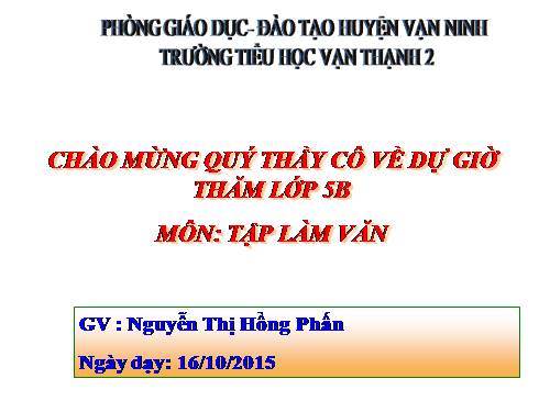 Tuần 1-2-3-4-6-7-8. Luyện tập tả cảnh