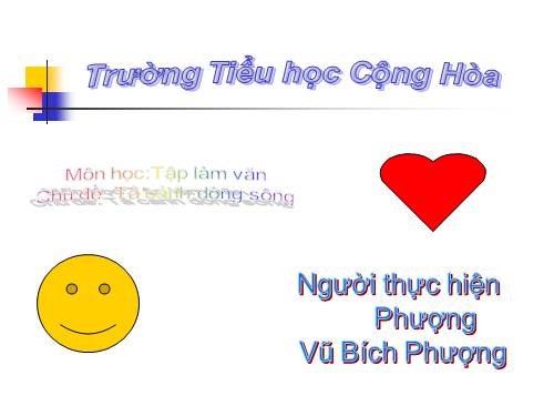 Tuần 1-2-3-4-6-7-8. Luyện tập tả cảnh