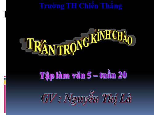 Tuần 20-21-23. Lập chương trình hoạt động