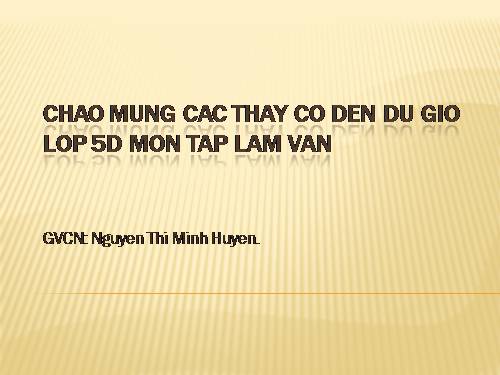 Tuần 8. Luyện tập tả cảnh (Dựng đoạn mở bài, kết bài)