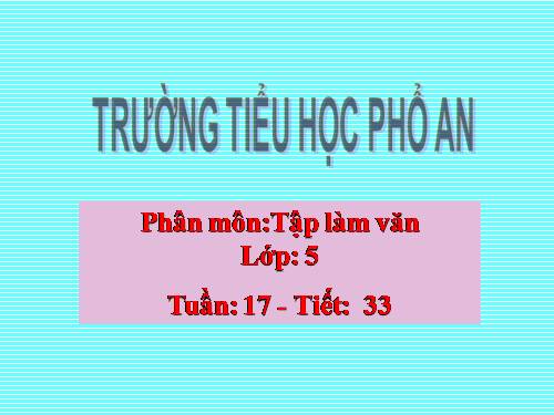 Tuần 17. Ôn tập về viết đơn