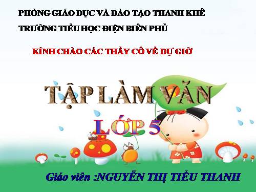 Tuần 1-2-3-4-6-7-8. Luyện tập tả cảnh