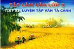 Tuần 1-2-3-4-6-7-8. Luyện tập tả cảnh