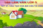 Tuần 1. Cấu tạo của bài văn tả cảnh