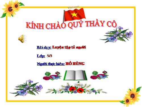 Tuần 13. Luyện tập tả người (Tả ngoại hình)