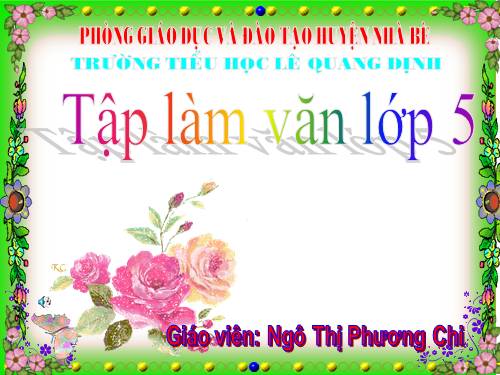 Tuần 24. Ôn tập về tả đồ vật