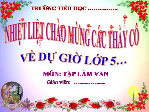 Tuần 30. Ôn tập về tả con vật