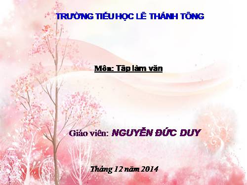 Tuần 19. Luyện tập tả người (Dựng đoạn mở bài)