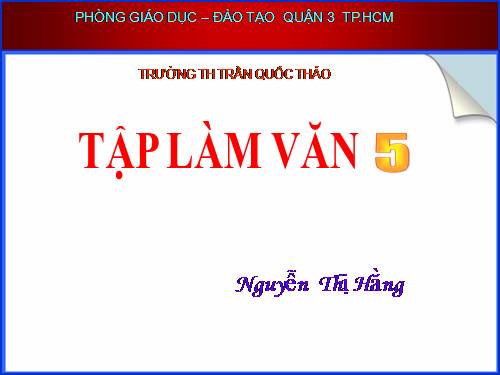 Tuần 26. Trả bài văn tả đồ vật