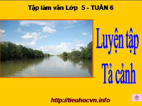 Tuần 1-2-3-4-6-7-8. Luyện tập tả cảnh