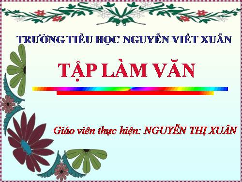 Tuần 1-2-3-4-6-7-8. Luyện tập tả cảnh