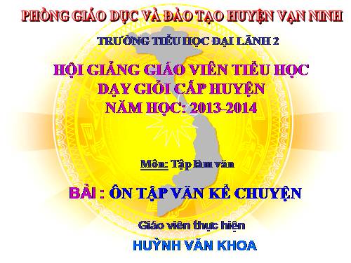 Tuần 22. Ôn tập văn kể chuyện