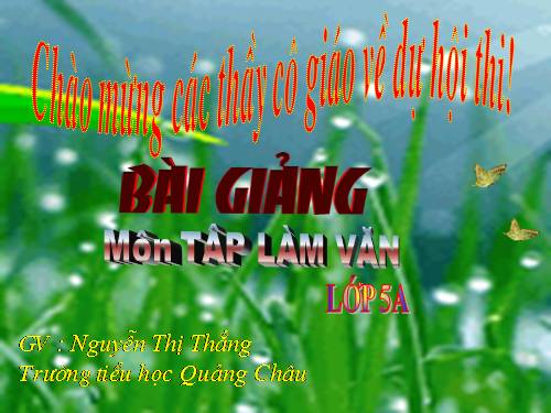 Tuần 8. Luyện tập tả cảnh (Dựng đoạn mở bài, kết bài)