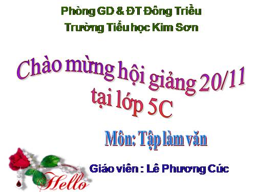 Tuần 12. Cấu tạo của bài văn tả người