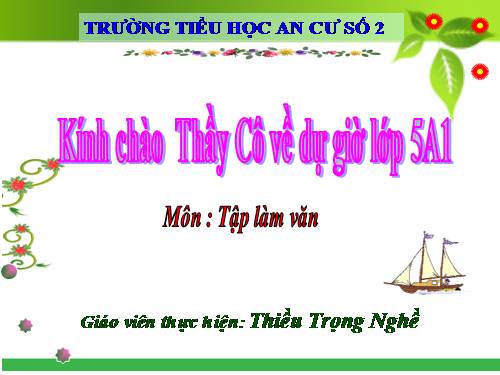 Tuần 1-2-3-4-6-7-8. Luyện tập tả cảnh