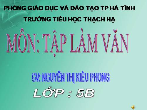 Tuần 15. Luyện tập tả người (Tả hoạt động)