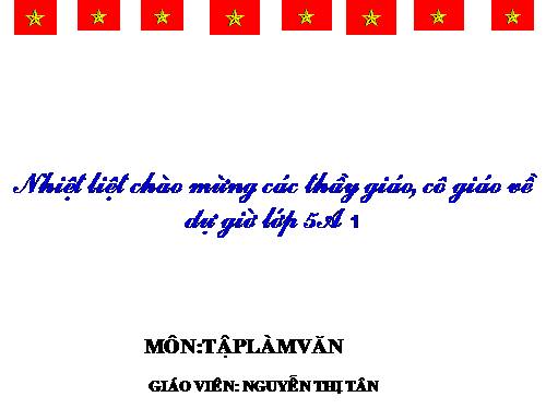 Tuần 1-2-3-4-6-7-8. Luyện tập tả cảnh