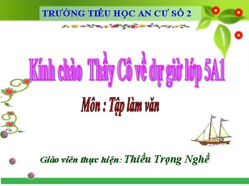 Tuần 1-2-3-4-6-7-8. Luyện tập tả cảnh