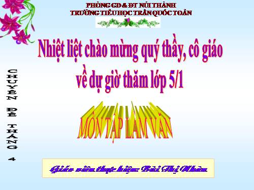 Tuần 31. Ôn tập về tả cảnh