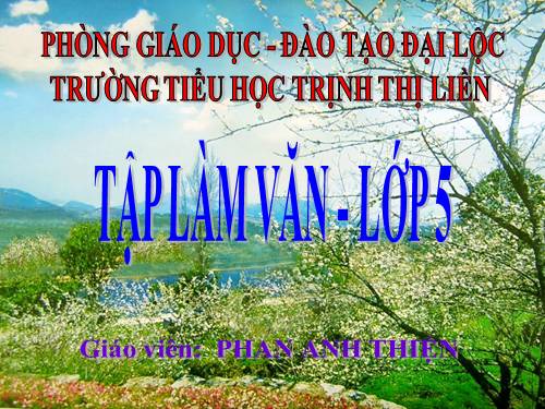 Tuần 15. Luyện tập tả người (Tả hoạt động)