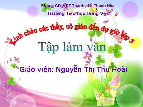 Tuần 12. Luyện tập tả người (Quan sát và chọn lọc chi tiết)