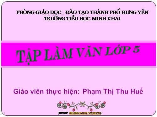 Tuần 1. Cấu tạo của bài văn tả cảnh