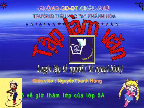 Tuần 13. Luyện tập tả người (Tả ngoại hình)