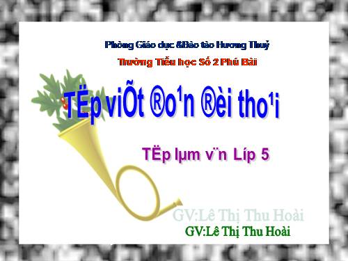 Tuần 25-26-29. Tập viết đoạn đối thoại