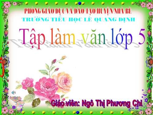 Tuần 24. Ôn tập về tả đồ vật