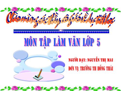 Tuần 25-26-29. Tập viết đoạn đối thoại