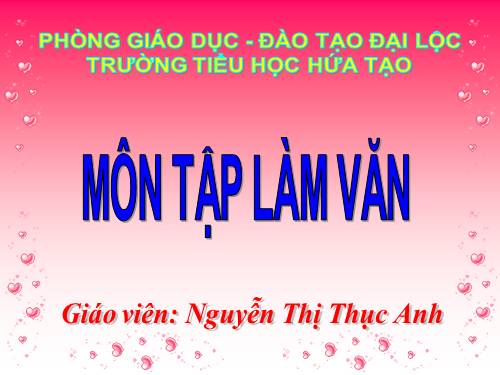 Tuần 16. Làm biên bản một vụ việc