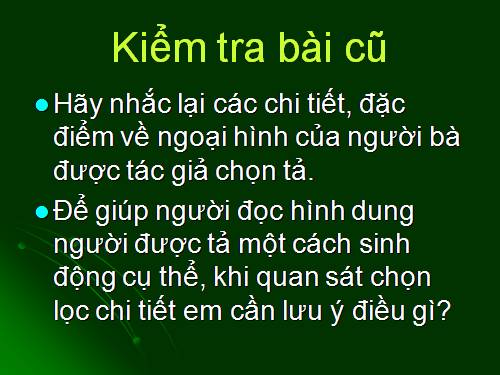 Tuần 13. Luyện tập tả người (Tả ngoại hình)