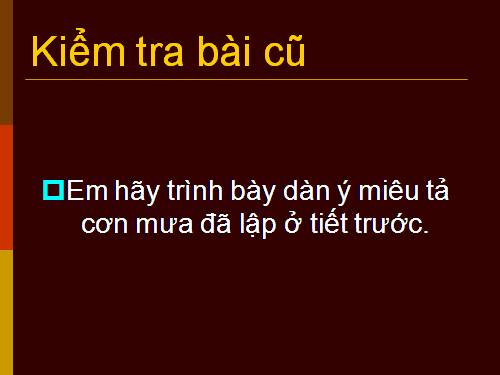 Tuần 1-2-3-4-6-7-8. Luyện tập tả cảnh