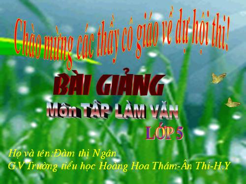 Tuần 8. Luyện tập tả cảnh (Dựng đoạn mở bài, kết bài)