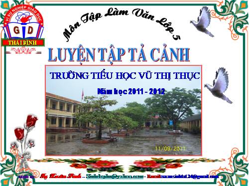 Tuần 1-2-3-4-6-7-8. Luyện tập tả cảnh