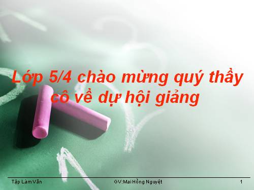 Tuần 19. Luyện tập tả người (Dựng đoạn mở bài)