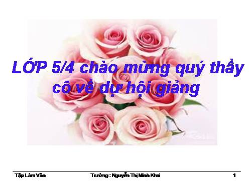 Tuần 19. Luyện tập tả người (Dựng đoạn mở bài)