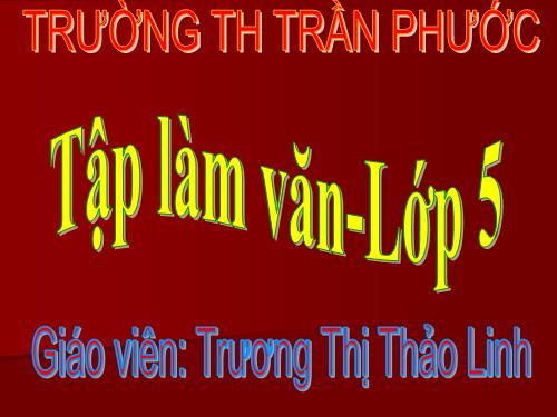 Tuần 20-21-23. Lập chương trình hoạt động