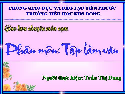 Tuần 12. Luyện tập tả người (Quan sát và chọn lọc chi tiết)