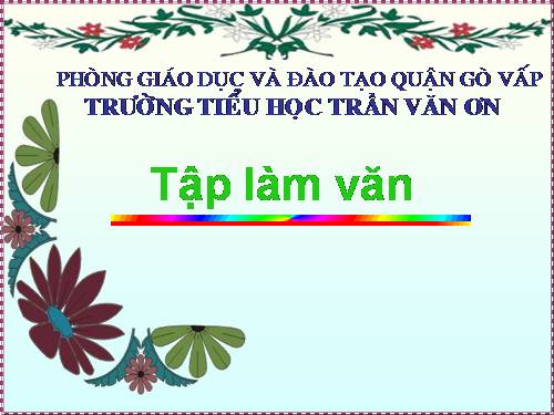 Tuần 1-2-3-4-6-7-8. Luyện tập tả cảnh