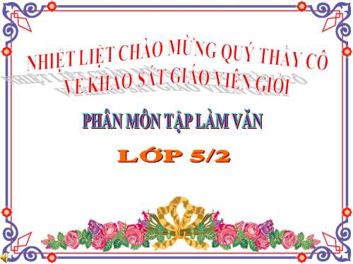 Tuần 15. Luyện tập tả người (Tả hoạt động)