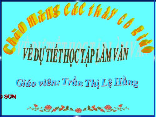 Tuần 1-2-3-4-6-7-8. Luyện tập tả cảnh