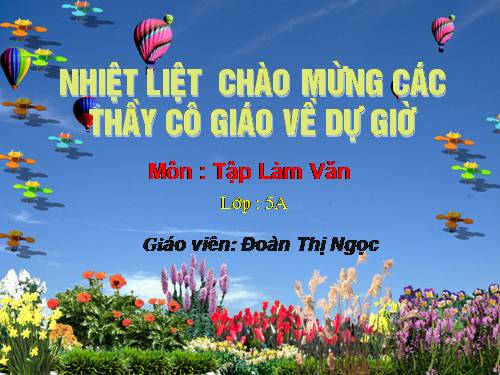 Tuần 1-2-3-4-6-7-8. Luyện tập tả cảnh