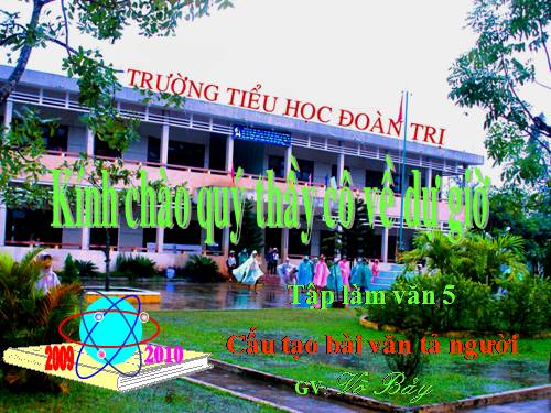 Tuần 12. Cấu tạo của bài văn tả người