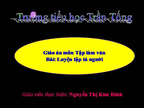 Tuần 13. Luyện tập tả người (Tả ngoại hình)