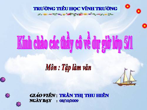 Tuần 1-2-3-4-6-7-8. Luyện tập tả cảnh