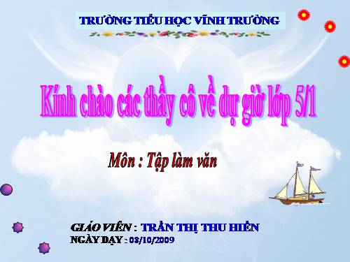 Tuần 1-2-3-4-6-7-8. Luyện tập tả cảnh