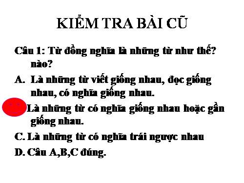 Bài 10. Từ trái nghĩa